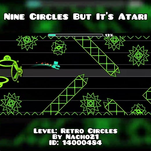 Nine Circles But It's Generation Retro [Geometry Dash Short]