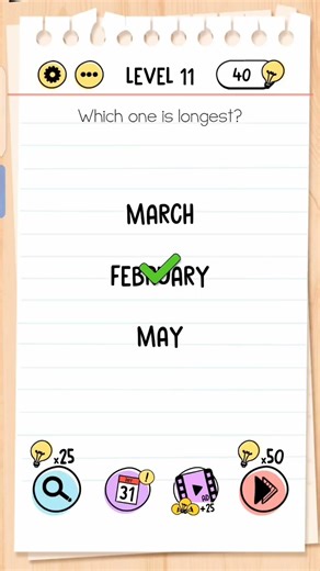 Brain Test level 11 #trending #games #braingames