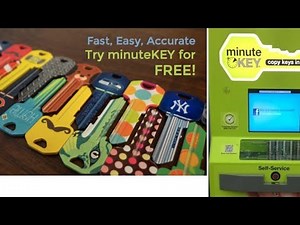 Copy a Key in 1 minute with minute key at Walmart stores #self_copy_keys #minute_key #walmart_servic