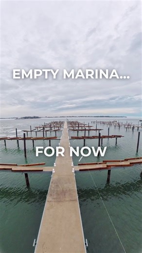 This Detroit River marina is completely empty… for now. Early March on the Detroit River in Gibraltar, Michigan. Humbug Marina is almost completely empty right now. But in a few weeks these slips will be full and boating season will be underway. Today was unusually warm for early March — 62°F with clouds, drifting ice, and geese flying overhead. Shot using an Insta360 X5 on a 9-foot pole to create a drone-style walk down the dock. 📍 Humbug Marina Rack & Launch Gibraltar, Michigan Detroit River 