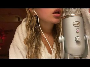 ASMR | Wet mouth sounds, lip gloss and mic swirling ✨