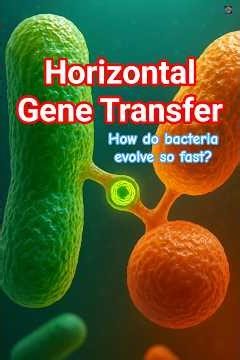 What is horizontal gene transfer in bacteria?