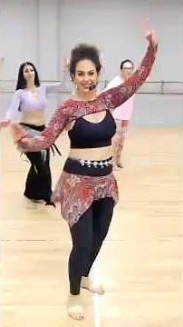 Fun (and Tricky) Belly Dance Combo--Try it with me! ✨💃🏻 #dance #bellydance #shorts