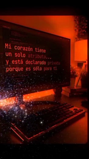 Mi corazón tiene un solo atributo♥️ y está declarado.