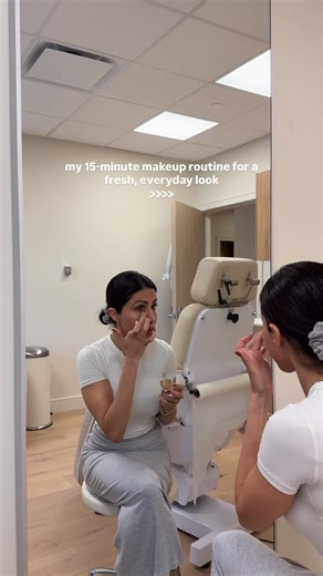 Promethean Clinic on Instagram: "My 15-minute makeup routine that never fails ✨ 🙌 start with just a touch of concealer for that fresh look ☀️ mix the colorescience sunforgettable total protection face shield BRONZE & GLOW 💗 add a soft flush with colorescience color balm 🌸 set + protect using colorescience brush-on shield spf 50 🤍 brows up with rare beauty brow harmony gel 💄 swipe on my fave mac lipstick Fast, glowing, protected - all in under 15 minutes Colorscience products available at ou
