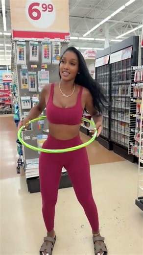 Having fun at the mall