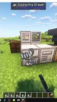 HOW TO USE Compacting Drawer in MINECRAFT (Functional Storage)