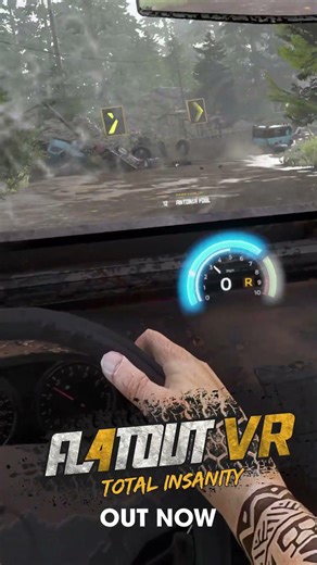 🚘️ This CLASSIC Racing Game Is Now In VR! 🚘️ #flatout #racing #vr