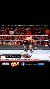 Brock Lesnar Best Backflip To Rey Mysterio and Kofi Kingston WWE WrestleMania #viralvideoシ #FindingBest #fbviral #BrockLesnar #wwesmackdown #ReyMysterio #backflip #WWE #KofiKingston #ring #viralshorts #Wow | Finding Best