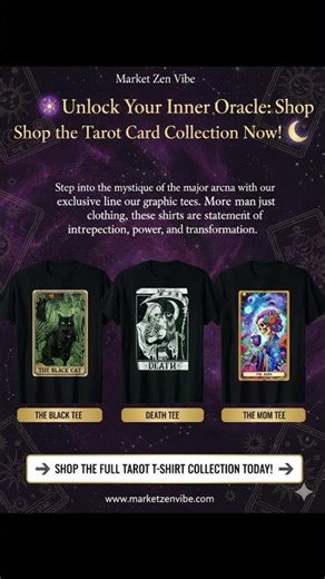 Unlock Your Inner Oracle: Shop the Tarot Card Collection Now! S #oracle #tarottees