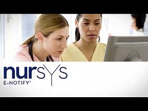 Nursys e-Notify for Institutions