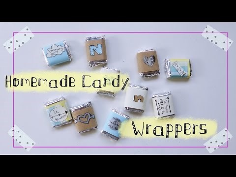 How to make your own candy wrappers (Valentine's gift idea | for him, for her)