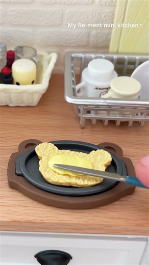 Delicious mini breakfast 🌟 #asmr #miniature #minifood