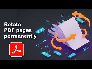 How to rotate and save individual PDF pages permanently within Adobe Acrobat Pro DC