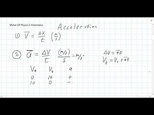 AP C Kinematics Part 02 Acceleration