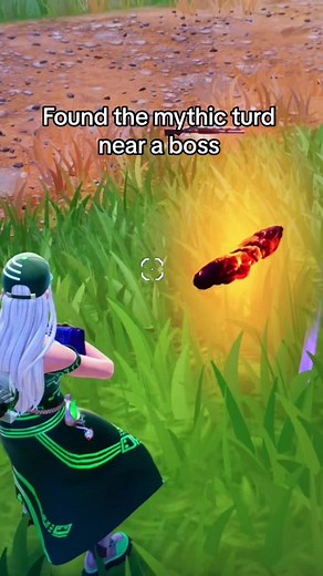 Mythic glowing lava poop in fortnite #fortnite #battleroyale #mythic