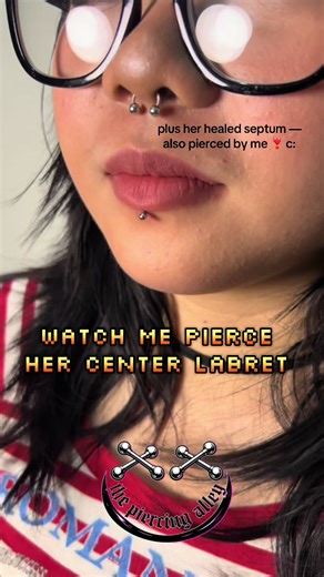 Center Labret Piercing ✨ 📍Cainta, Rizal fb: the piercing alley ig: @inside.thepiercingalley #labretpiercing #piercing #centerlabret #fyp #cainta