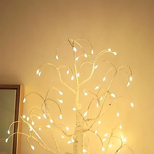 Lighted Birch Tree - 2 Pack 1.7FT 72 LED Artificial Tree Lamp, USB and Battery Powered Twig Christmas Tree for Home Party Wedding Party Valentines Day Easter Decoration Desktop Center