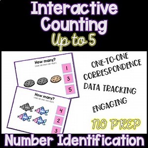 Counting up to 5 Interactive Activity