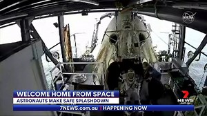 7.5K views · 46 reactions | Two NASA astronauts have made a dramatic return to earth with their landmark mission now complete. Their incredible touchdown, the first splashdown landing in almost half a century. More: https://7news.link/3i22mLm #NASA #7NEWS | 7NEWS Adelaide | Facebook