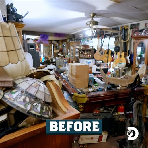 In case you missed it: This hoard was packed with random items and metal scraps, and Matt's team created an impressive before and after! Catch a NEW #FilthyFortunes Sunday at 10p ET on Discovery! | Discovery