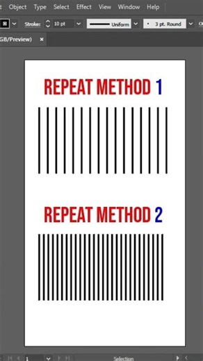 🔥 illustrator Trick - Best Method to Duplicate Lines Like a Pro #illustrator #shorts