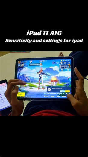 Best Sensitivity and settings for iPad 11 A16 🔥 #pubg #bgmi #shorts #gaming