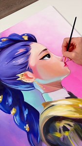 Rumi painting 🎨 KPop Demon Hunters | Jamie Jo Art