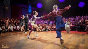 Swing Dancing Champions Dueling Battle