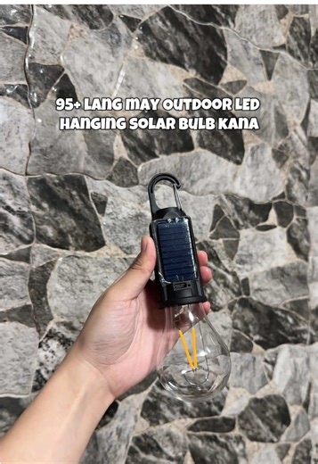 Outdoor LED Hanging Solar Bulb: Illuminate Your Space