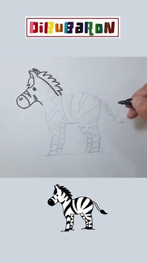 Dibujando una cebra | Dibujos faciles