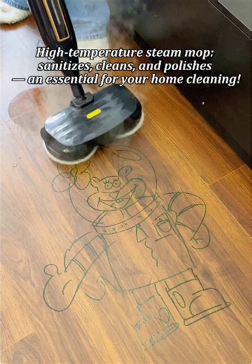 Efficient Cleaning with a High-Temperature Steam Mop