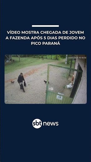 Vídeo mostra o momento em que jovem chega à fazenda após 5 dias desaparecido no Paraná
