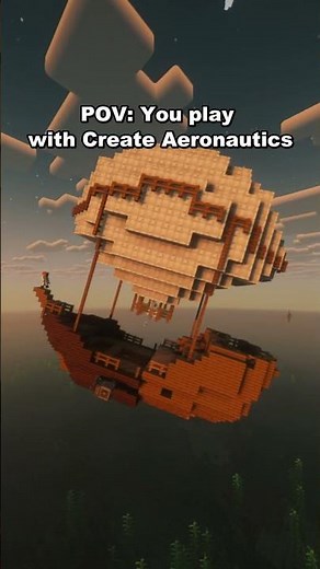 Turning a Sand Wreck into an Airship 🔥 #minecraft #create #aeronatics