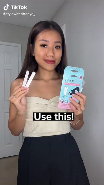 Fashion Hack to Keep Off-Shoulder Shirts Secure