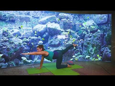 Chandra Namaskar Underwater Yoga Session at Atlantis The Palm