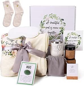 Sympathy Gift Baskets for Loss of Loved One,Bereavement Gift Ideas,Condolences Gift Basket for Loss,Sorry for Your Loss Gift Basket for Loss of Loved Ones,Fathers,Mothers,Friends in Grief,and Pet Loss