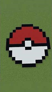 How to build a Pokemon Ball pixel art in Minecraft 1.21.11