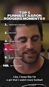 TOP 5 FUNNIEST AARON RODGERS MOMENTS🤣 #aaronrodgers #funny #nfl #football