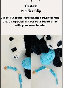 Crochet Pacifier Clip Pattern, Easy Baby Gift (video Tutorial) - Etsy Australia