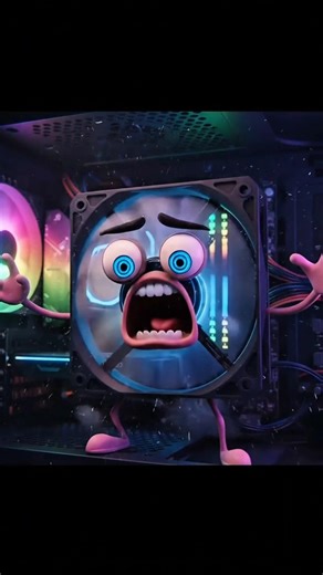 My computer isn’t slow.It’s just emotionally exhausted. #computer #aianimation #animatedshort