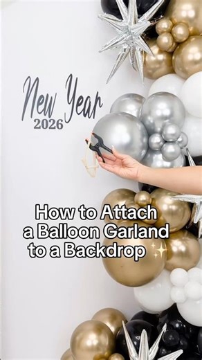 How to Attach a Balloon Garland to Any Backdrop (Easy DIY Method)