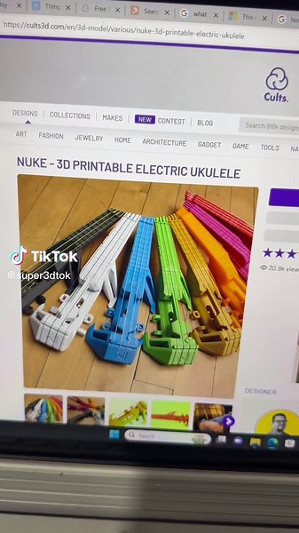 3D Printed Electric Ukulele - DIY Music Project