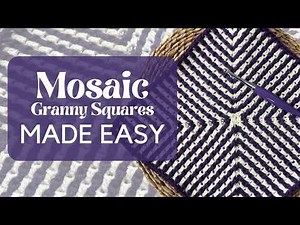 Mosaic Crochet Square That Looks Advanced (But Isn’t!) | Step-by-Step Tutorial