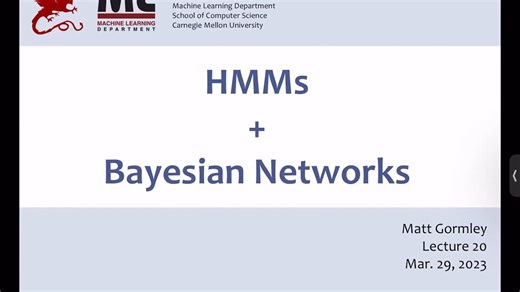 20 Bayesian Networks 机器学习-CMU-2023春