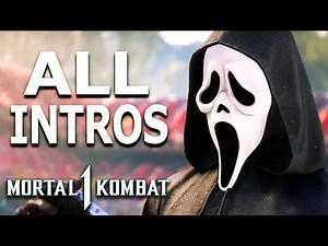 MORTAL KOMBAT 1 Ghostface All Intros Dialogue Character Banter MK1
