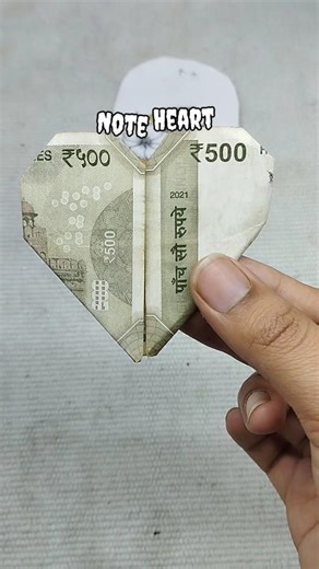Paper Note Heart easy to create #diy #papercraft #shortsfeed #viral
