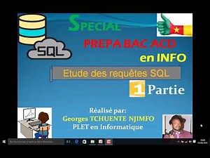 Apprendre et maîtriser les Requête SQL 1 ere partie ( cours et exercices corrigés)
