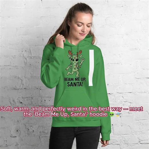 Beam Me Up Santa Hoodie – Funniest Christmas Alien Sweatshirt!