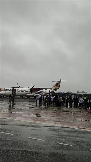 LIVE: Sarawak's very own airline, AirBorneo, in its inaugural flight at Kuching International Airport. | The Borneo Post